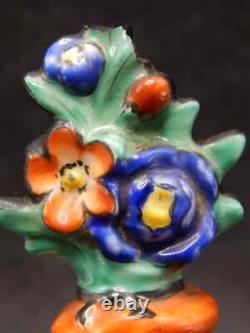 Vintage Noritake Porcelain Perfume Bottle River Lotus Art Deco