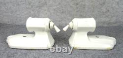 Vintage Pair White Porcelain ART DECO Wall Light Room Home Sconces
