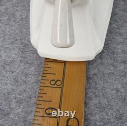Vintage Pair White Porcelain ART DECO Wall Light Room Home Sconces