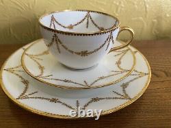 Vintage Paragon Star Art Deco Tea Set Gilded Bone China