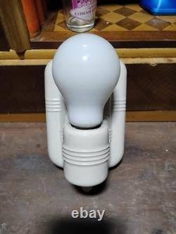 Vintage Paulding Porcelain Wall Light Fixture Milk White Art Deco Electrical
