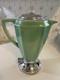 Vintage Percolator Art Deco Ceramic Or Porcelain 1930's 40s Green Coffee Pot