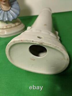 Vintage Pierrot Harlequin Lamp Bases Japan L42