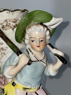 Vintage Porcelain Beautiful Home Decor Figurine, Stamped, Signed, Numbered 7.2H