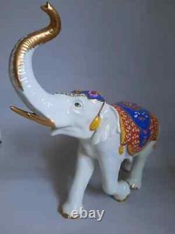 Vintage Porcelain Figurine Figure Elephant Animals Statue Rudolf Kammer Germany