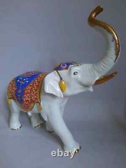 Vintage Porcelain Figurine Figure Elephant Animals Statue Rudolf Kammer Germany