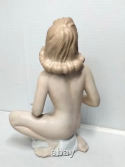 Vintage Porcelain Nude Nymph Figurine Art Deco Schaubach Wallendorf 1764