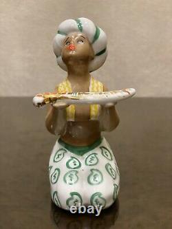 Vintage Rare Porcelain Figurine Ussr Little Arapchonok With A Dagger