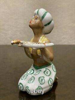 Vintage Rare Porcelain Figurine Ussr Little Arapchonok With A Dagger