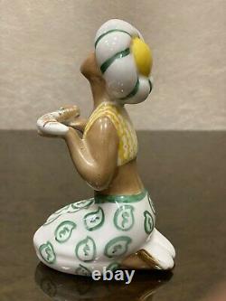 Vintage Rare Porcelain Figurine Ussr Little Arapchonok With A Dagger