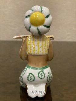 Vintage Rare Porcelain Figurine Ussr Little Arapchonok With A Dagger