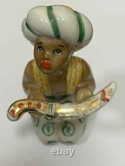 Vintage Rare Porcelain Figurine Ussr Little Arapchonok With A Dagger