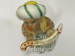 Vintage Rare Porcelain Figurine Ussr Little Arapchonok With A Dagger