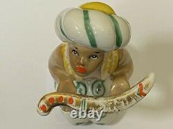 Vintage Rare Porcelain Figurine Ussr Little Arapchonok With A Dagger