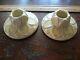 Vintage Rookwood Pottery Matte Yellow Candle Holders 1923 Lotus Flower Pat Pair