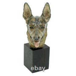 Vintage Rosenthal German Shepherd Glazed Porcelain Figurine GERMANY