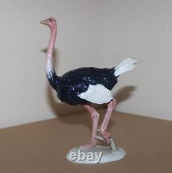 Vintage Rosenthal Porcelain Figurine Ostrich 5312 Classic Rose Collection 7.4