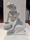 Vintage Rosenthal White Porcelain Art Deco Woman Figurine 9. 7h Candel Holder