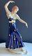 Vintage Royal Dux Deco Dancer Figurine Cobalt Blue Gold #3562 By Elly Strobach