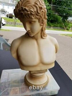 Vintage Royal Dux Nude Male Bust Figurines