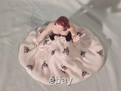 Vintage Royal Dux Porcelain Woman Figurine, Art Deco, Seated Lady, Beautiful