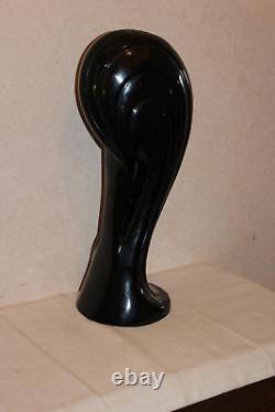 Vintage Royal Haeger Pottery Black Statue Art Deco Woman