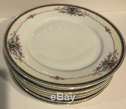 Vintage Royal Schwarzburg Germany Porcelain 32 Plates Dinnerware Set