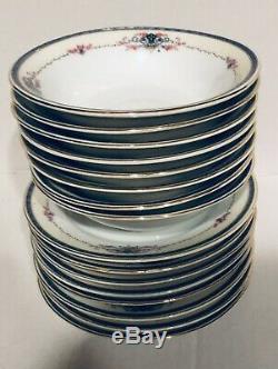 Vintage Royal Schwarzburg Germany Porcelain 32 Plates Dinnerware Set