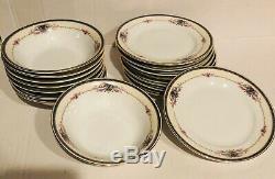 Vintage Royal Schwarzburg Germany Porcelain 32 Plates Dinnerware Set