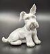 Vintage Royal Vienna Porcelain Augarten Wien White Westie Terrier Dog Figurine