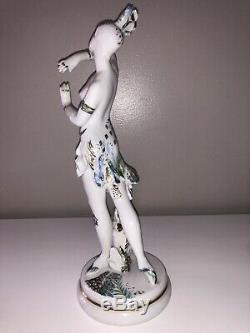 Vintage Russian Lomonosov Art Deco Porcelain Figurine Ballerina Dancer Karsavina