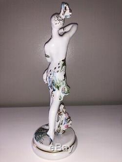 Vintage Russian Lomonosov Art Deco Porcelain Figurine Ballerina Dancer Karsavina