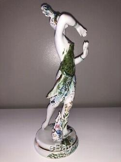 Vintage Russian Lomonosov Art Deco Porcelain Figurine Ballerina Dancer Karsavina