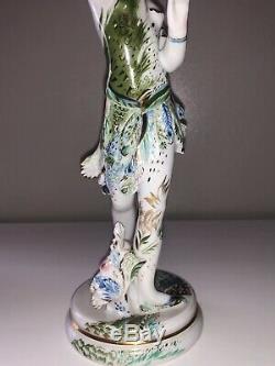 Vintage Russian Lomonosov Art Deco Porcelain Figurine Ballerina Dancer Karsavina