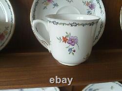 Vintage Shelley Lowestoft 11595 Tea Set 12 Pieces