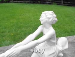 Vintage Signed K. Tutter Hutschenreuter Art Deco Spring Dancing Girls Figurine
