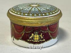 Vintage Tiffany & Co Halcyon Days Trinket Pill Box Hand Painted Enamel 1984 RARE