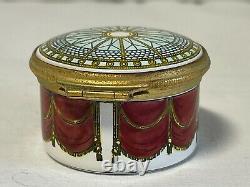 Vintage Tiffany & Co Halcyon Days Trinket Pill Box Hand Painted Enamel 1984 RARE