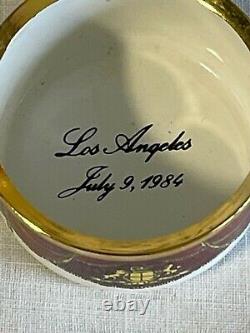 Vintage Tiffany & Co Halcyon Days Trinket Pill Box Hand Painted Enamel 1984 RARE