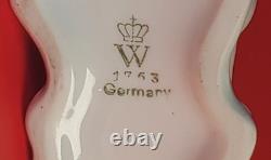 Vintage Wallendorf Figurine Nude Lady Riding White Horse-Crown W 1763