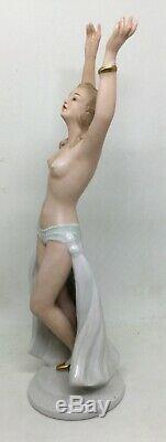 Vintage Wallendorf Germany Porcelain Art deco Nude girl figurine AH779