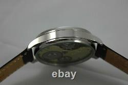 Vintage Wrist Watch Glashutte Steel Porcelain Dial Art Deco Germany UNION FAB