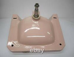 Vtg 1950s American Standard Bathroom Lavatory Wall Sink Pink Porcelain As Is