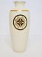 Vtg 1986 Cartier La Maison De L'art Deco Gold Panthers Ivory Porcelain Vase 7in