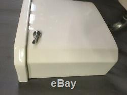 Vtg Art Deco Ceramic White Porcelain Toilet Bowl Tank Lid Kohler Sibley 444-19E