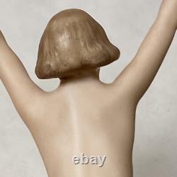 Vtg Art Deco Lorenz Hutschenreuther Germany Nude Dancer Lady Gold Ball Figurine