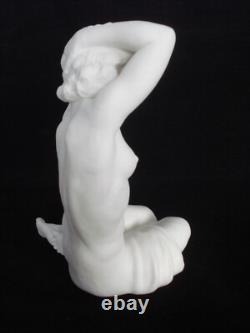 Vtg Art Deco Seated Nude Lady Bisque 8 Porcelain Figurine Karl Tutter Germany