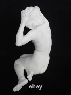 Vtg Art Deco Seated Nude Lady Bisque 8 Porcelain Figurine Karl Tutter Germany