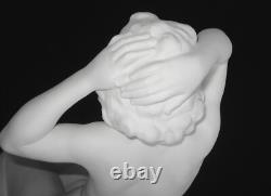 Vtg Art Deco Seated Nude Lady Bisque 8 Porcelain Figurine Karl Tutter Germany