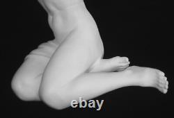 Vtg Art Deco Seated Nude Lady Bisque 8 Porcelain Figurine Karl Tutter Germany